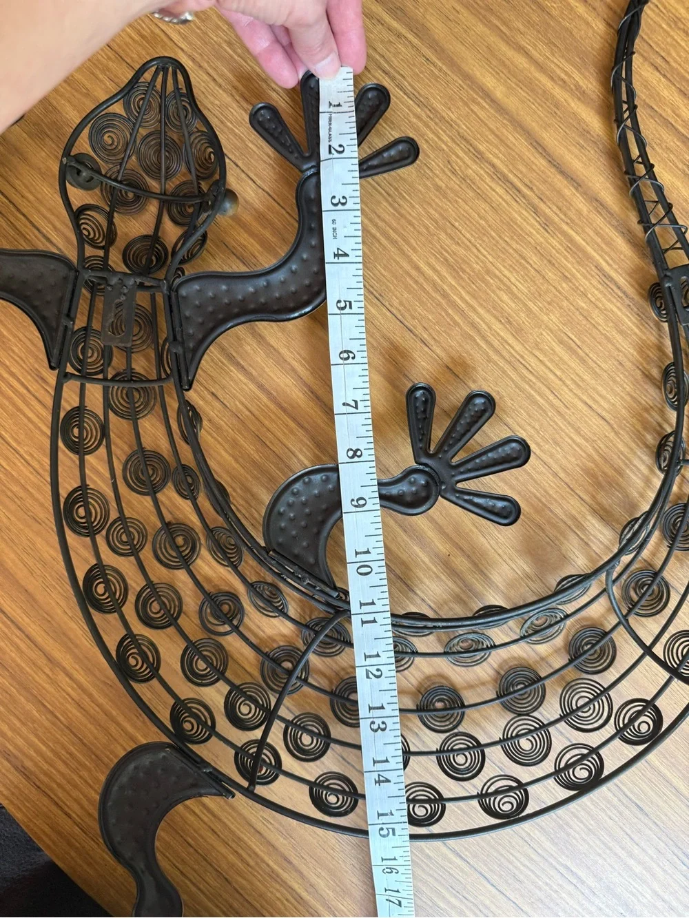 Metal Gecko Wall Decor
